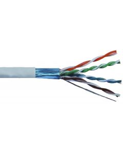 FTP CAT5e 24AWG CU Fluke, ETL certified - черен, кашон 305m