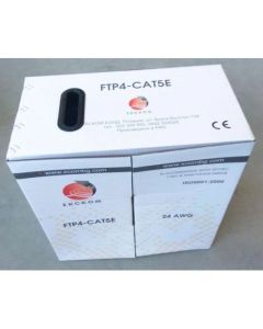 FTP CAT5e 24AWG CU Fluke, ETL certified - сив, кашон 305m