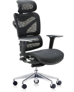 Ергономичен стол RFG TECH@MAX, Multi-function механизъм, до 250 kg, черен