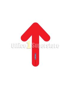 Стикер за под Стрелка, PVC, червена, 30 х 20 cm