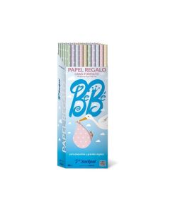 Fabriano Опаковъчна хартия Ribbed Craft BB, 50 g-m2, 1 х 2 m, асорти