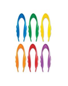 Learning Resources Пинсети, цветни, 15 cm, 12 броя