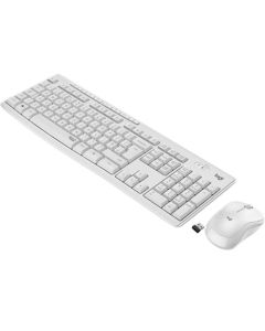 Keyboard Logitech Wireless Desk MK295 Silent Бяла