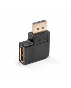 LINDY LNY-41334 :: DisplayPort 1.4 ъглов адаптер, A-A, M-F, 90° наляво