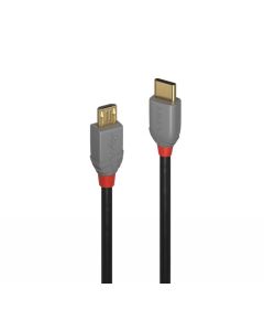 LINDY LNY-36891 :: USB 2.0 кабел, Anthra Line, Type C-Micro-B, M-M, черен, 1.0 м