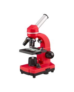 Bresser Микроскоп Biolux Sel, за начинаещи, червен