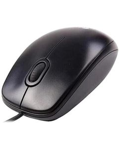 Logitech М90, жична, с кабел, оптична, черен цвят