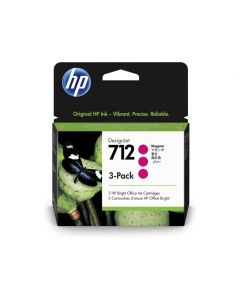 HP 712 Magenta Ink Cartridge 3-Pack