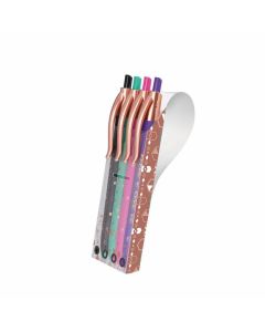 Milan Химикалка P1 Copper, автоматична, 1.0 mm, асорти, 4 броя