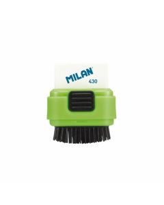 Milan Гума за молив Fluo, с ръкав, с четка, цвят асорти