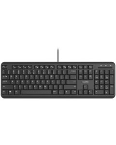 CANYON CNS-HKB02-BG, wired keyboard with Silent switches , 105 keys, черна