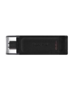 KINGSTON DT70-64GB, 64GB DataTraveler 70, USB 3.2 Type C, черна