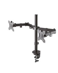 Neomounts Flat Screen Desk Mount (clamp-grommet) for 2 screens, 10"-32"