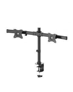Neomounts Flat Screen Desk Mount (clamp-grommet) for 2 Screens - Crossbar