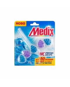 Ароматизатор за тоалетна Medix WC Fresh Drops, океан, 55 g
