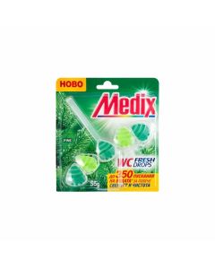 Ароматизатор за тоалетна Medix WC Fresh Drops, бор, 55 g