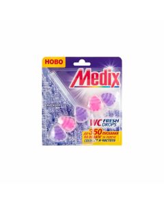Ароматизатор за тоалетна Medix WC Fresh Drops, лавандула, 55 g