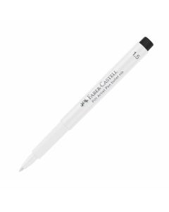 Faber-Castell Маркер Pitt Artist Pen, объл, 1.5 mm, бял