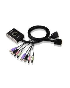 KVM суич ATEN CS682 - 4x USB A, 2x DVI, 4x 3.5mm jack