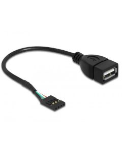 Кабел DeLock USB Pin header женско  USB 2.0 type-A женски, 20 cm
