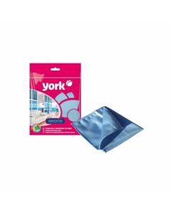 Кърпа York, микрофибърна, за почистване на стъкло, 30 x 30 cm