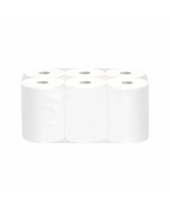 Кърпи за ръце, на ролка, без перфорация, двупластови, целулоза, 800 g, 6 броя