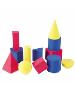 Learning Resources Геометрични фигури от пяна, 12 броя