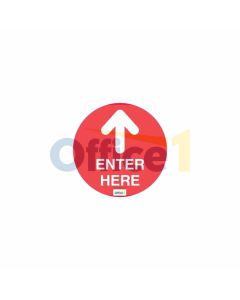 Стикер за под Enter Here, 15 х 15 cm