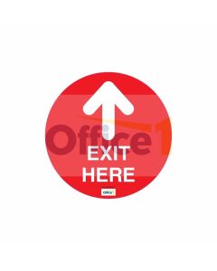 Стикер за под Exit Here, 30 х 30 cm