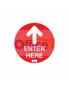 Стикер за под Enter Here, 30 х 30 cm