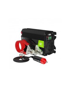 Инвертор GREEN CELL, 12-220V, DC-AC, 300W-600W, Модифицирана синусоида