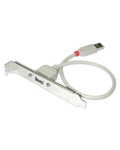 LINDY LNY-33123 :: USB 2.0 удължителен кабел-планка, Type A-А, M-F, 30 см