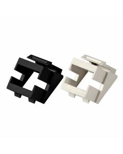 Keystone adapter-frame, white or black