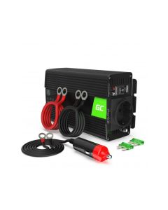 Инвертор GREEN CELL, 12-220V, DC-AC, 500W-1000W, Модифицирана синусоида