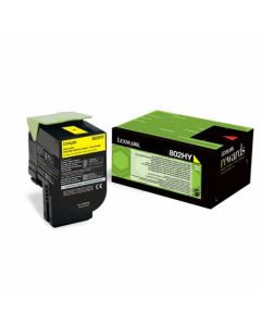 Оригинална тонер касета Lexmark 80C2HYE, 3000 страници-5%, Yellow