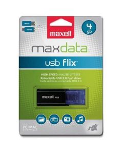 USB памет MAXELL FLIX, USB 2.0, 4GB, Черна