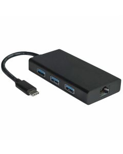 USB Type C 3.1 към Gigabit Ethernet адаптер + Хъб 3 x USB 3.2
