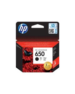 HP 650 original Ink cartridge CZ101AE BHK black standard capacity 360 pages 1-pack