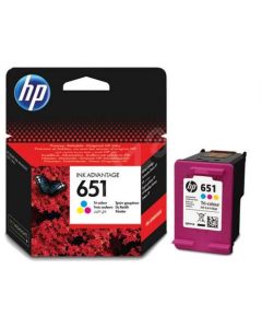 HP 651 original Ink cartridge C2P11AE BHK Tri-color
