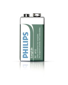 Philips LongLife 9V, цинково-хлоридна батерия