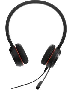 Jabra Evolve 20 Stereo, Over-Ear, USB 1.2м, Микрофон, 150-7000 Hz, 28 мм, 32 Ω, Черен