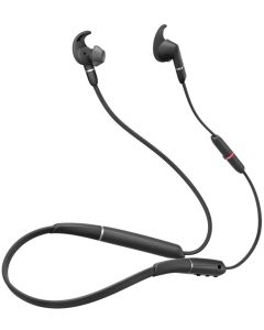 JABRA Evolve 65e UC с микрофон за поставяне в ушите за монтиране зад врата