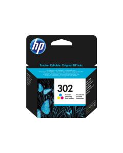 HP 302 original Tri-color Ink cartridge F6U65AE 301 Blister