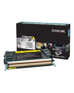 LEXMARK C746 C748 7K toner cartridge yellow standard capacity 7.000 pages