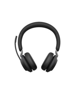 JABRA Evolve2 65 MS Stereo Headset on-ear Bluetooth wireless USB-A noise isolating black with charging stand Certified for MS Te