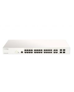 D-Link 28-Port Gigabit PoE+ Nuclias Smart Managed Switch including 4x 1G