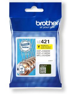 BROTHER 200-page standard capacity Yellow ink cartridge for DCP-J1050DW MFC-J1010DW and DCP-J1140DW
