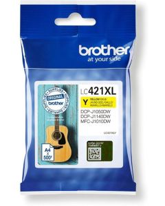 BROTHER 500-page high capacity Yellow ink cartridge for DCP-J1050DW MFC-J1010DW and DCP-J1140DW