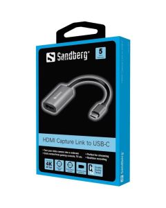 SANDBERG SNB-136-36 :: HDMI Capture Link към USB-C