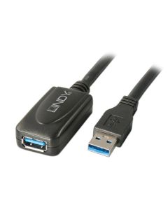 LINDY LNY-43155 :: USB 3.0 активен удължителен кабел, 5.0 м